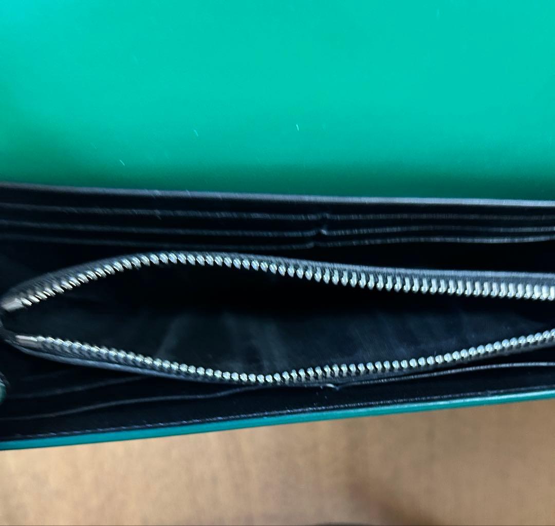 JIL SANDER グリーン 二つ折り財布 専用袋付き
