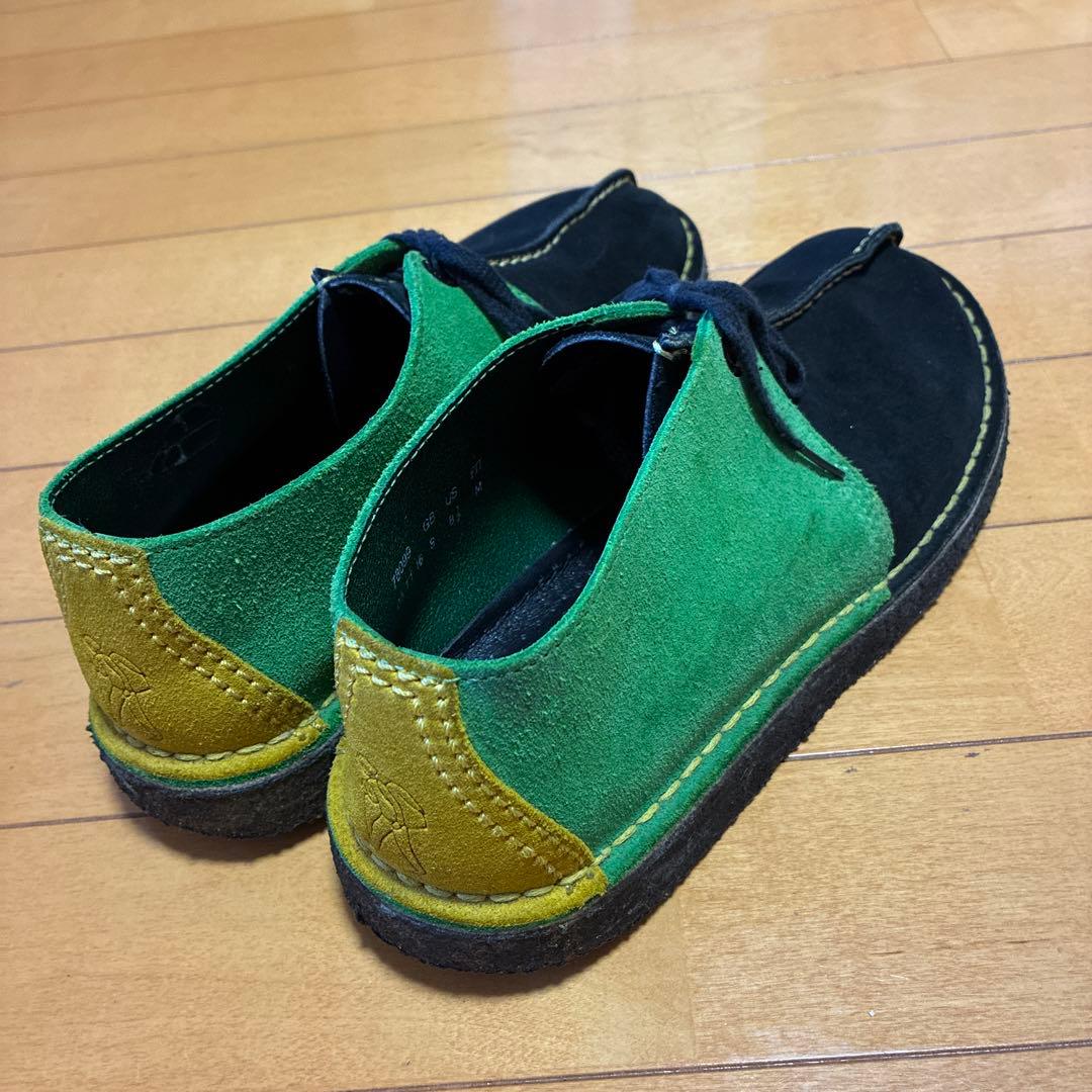 Clarks スウェード デザートトレック ラスタカラー クラークス シューズ