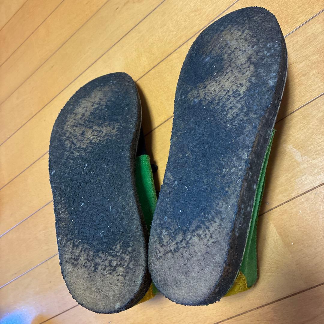 Clarks スウェード デザートトレック ラスタカラー クラークス シューズ