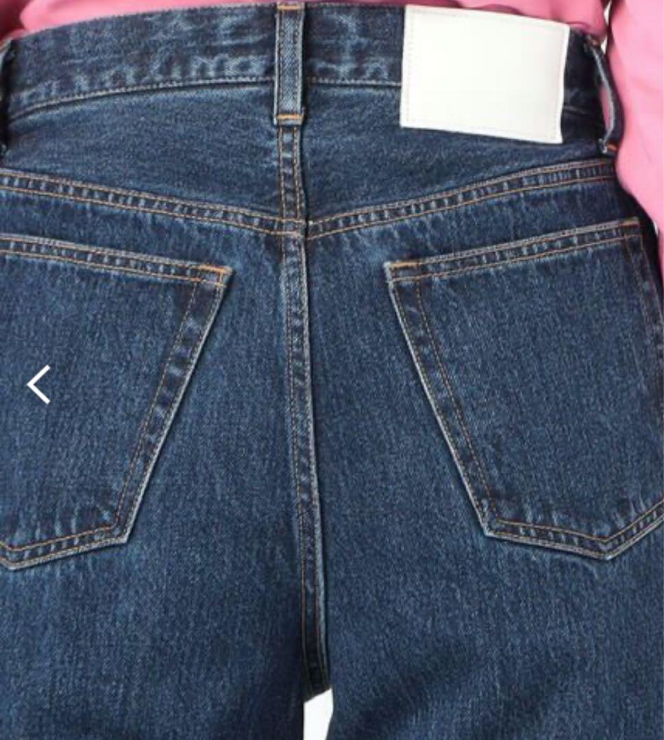 新品MACPHEE コットンデニム ブーツカットパンツ34トゥモローランド