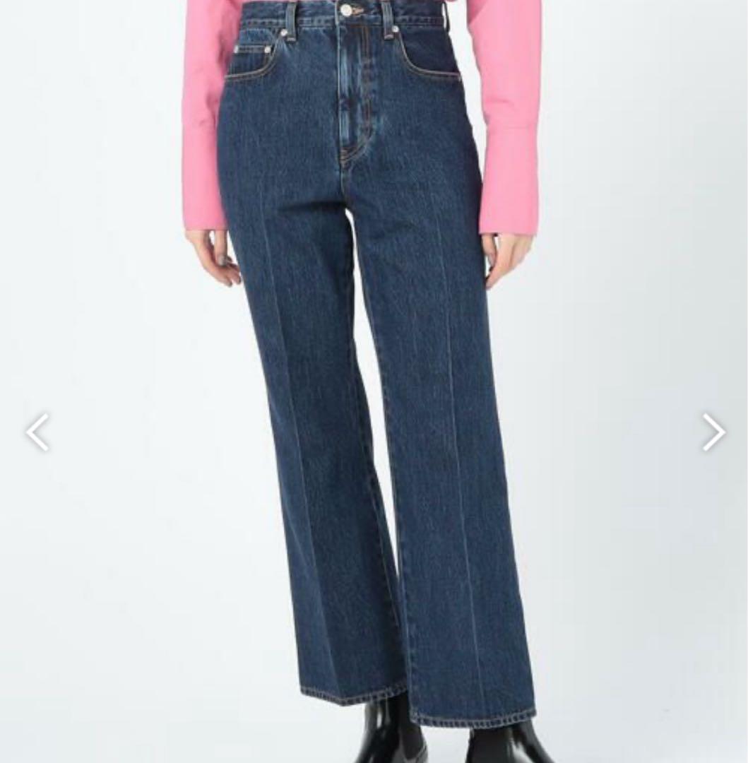新品MACPHEE コットンデニム ブーツカットパンツ34トゥモローランド