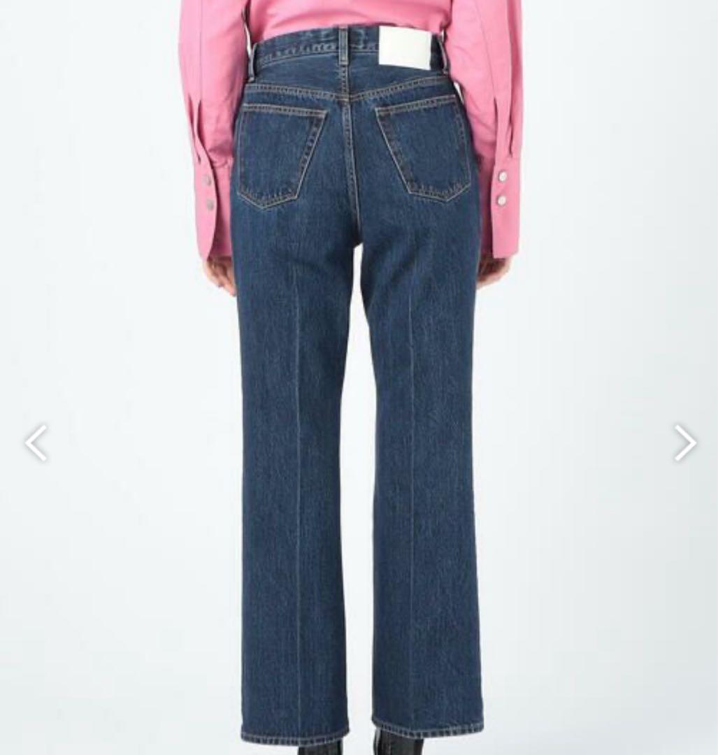 新品MACPHEE コットンデニム ブーツカットパンツ34トゥモローランド