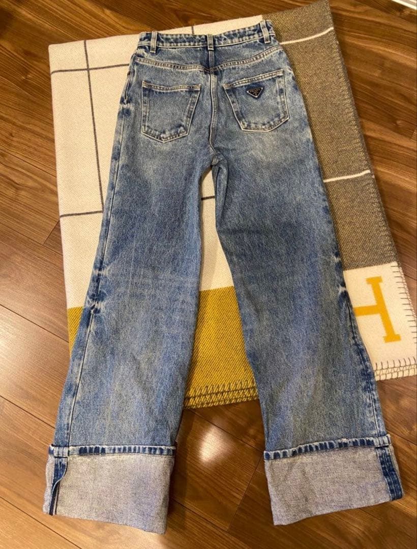 にゃんちゅ 新品 PRADA プラダ 5ポケット ハイウエスト