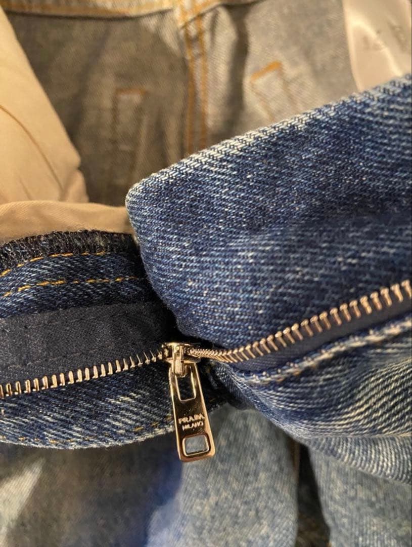 にゃんちゅ 新品 PRADA プラダ 5ポケット ハイウエスト
