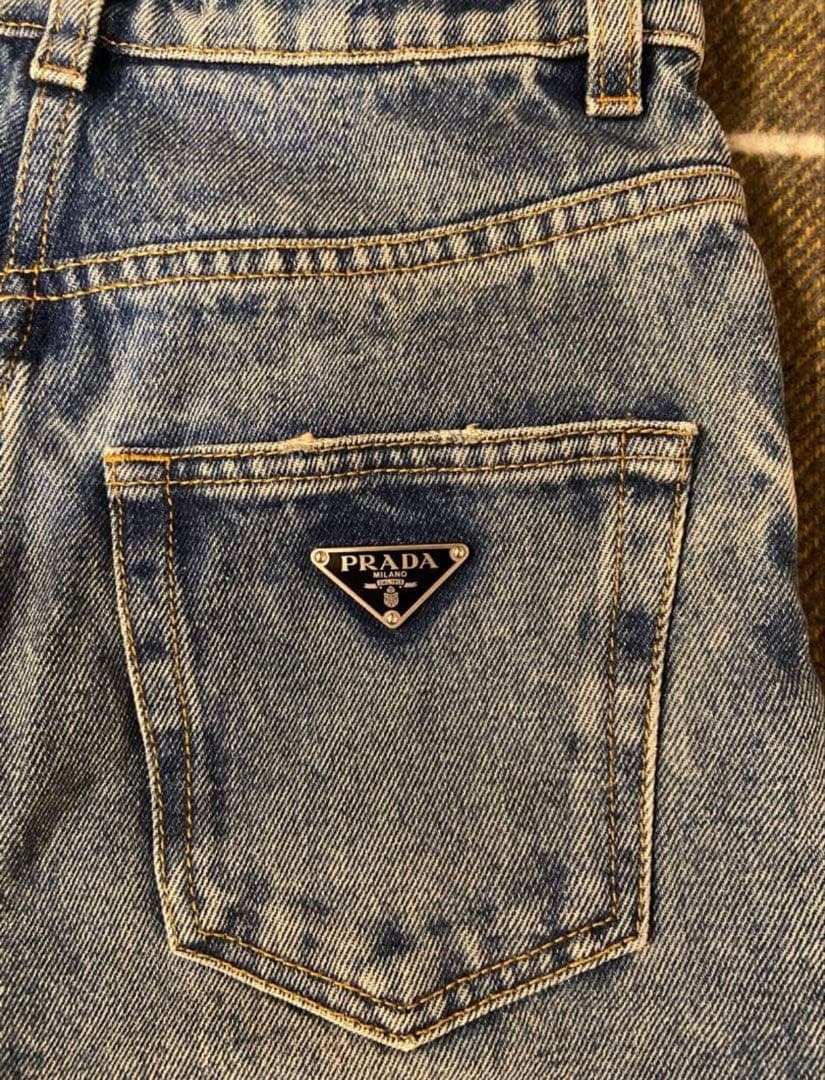 にゃんちゅ 新品 PRADA プラダ 5ポケット ハイウエスト