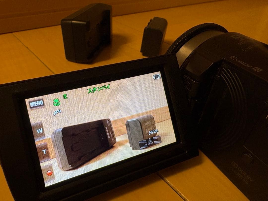 SONY HDR-CX430V 中古ビデオカメラ/バッテリー×2/バッテリー充電
