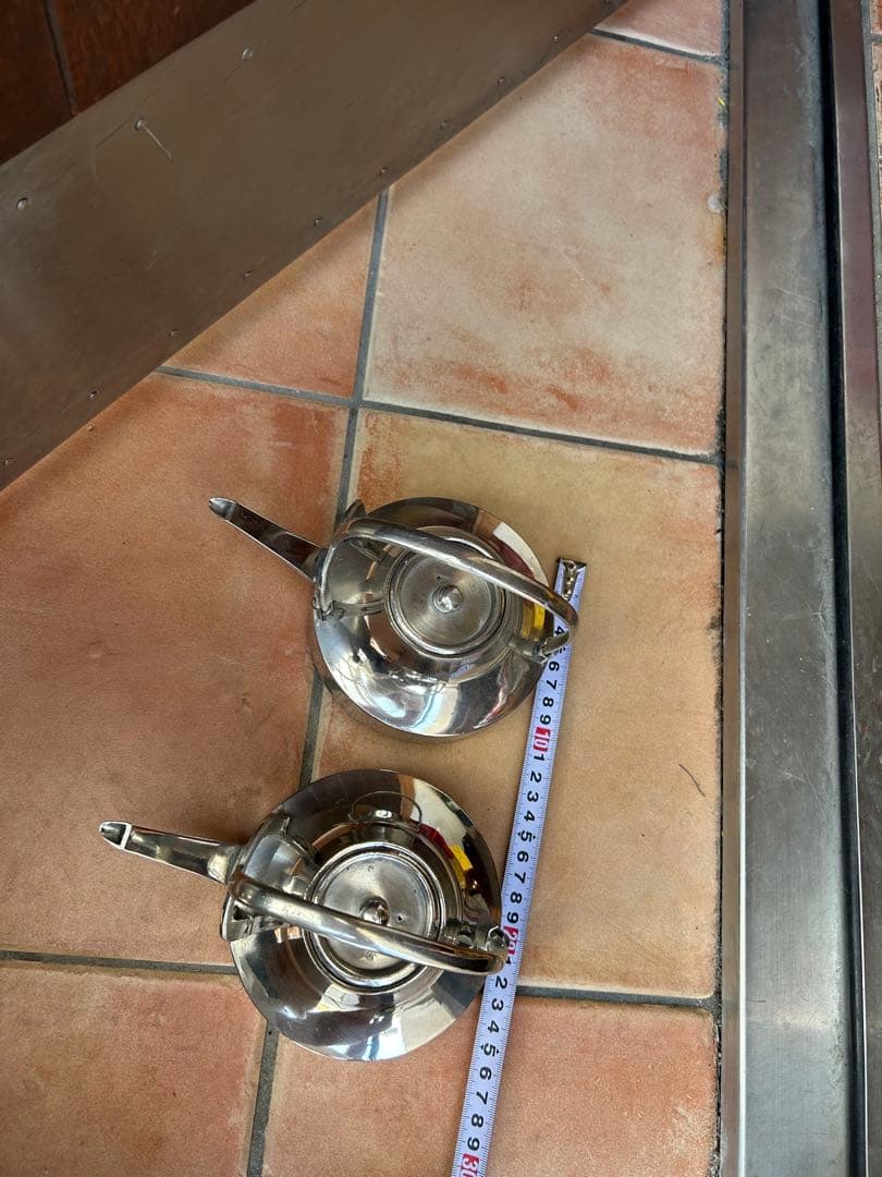 匿名配送】銚子 酒器 昭和レトロ 骨董　銀メッキ？ 本錫？ 古民具 煎茶道具