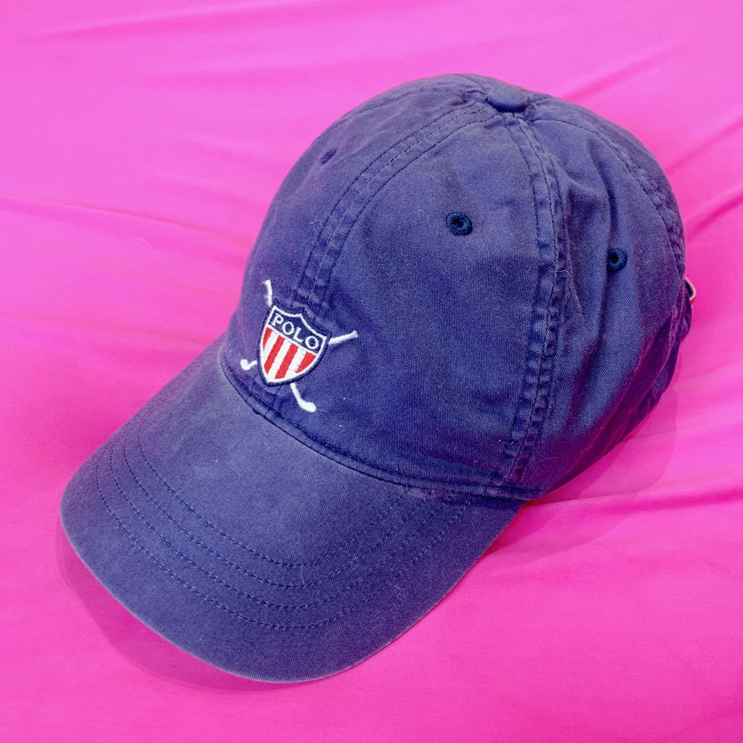 90s ポロラルフローレン ゴルフ K-SWISSロゴ 6パネルキャップ