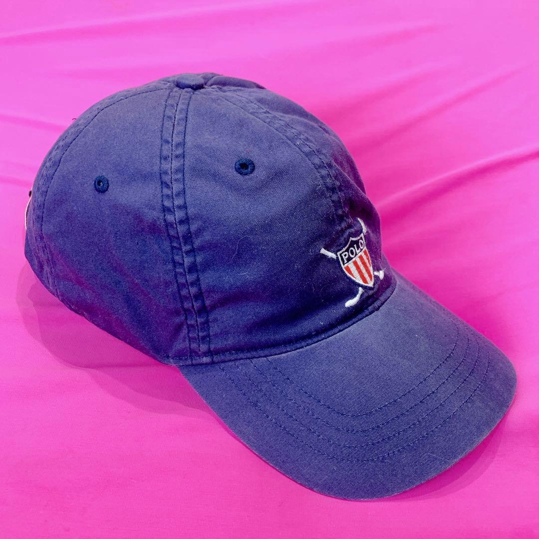 90s ポロラルフローレン ゴルフ K-SWISSロゴ 6パネルキャップ