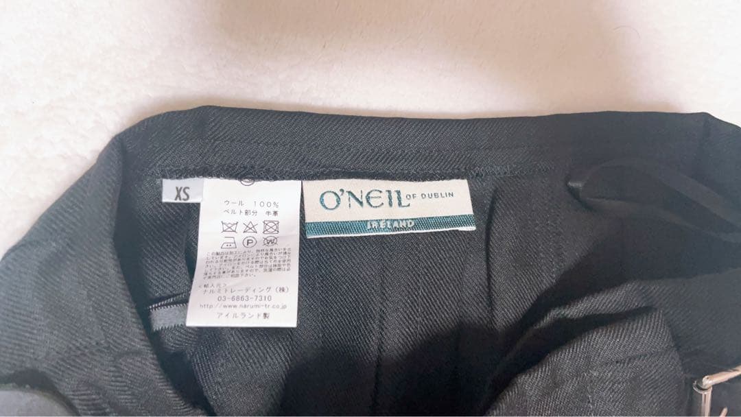 O'NEIL OF DUBLIN キルト ラップ ウール プリーツ スカート