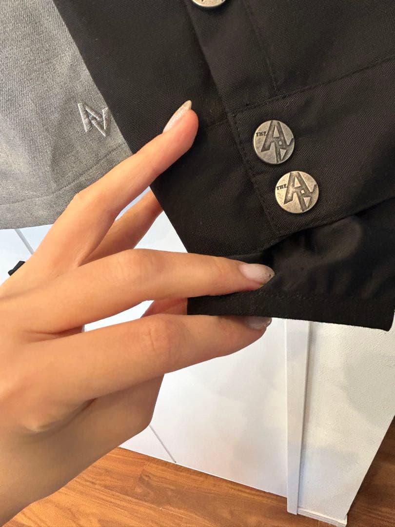 THRASHER ジャケット グレー/黒