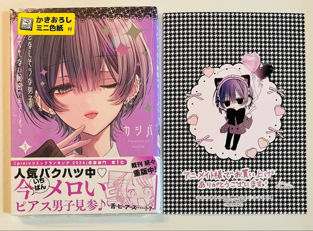 おとなしそうな男子のとんでもない秘密を知ってしまった 3巻 特典4種