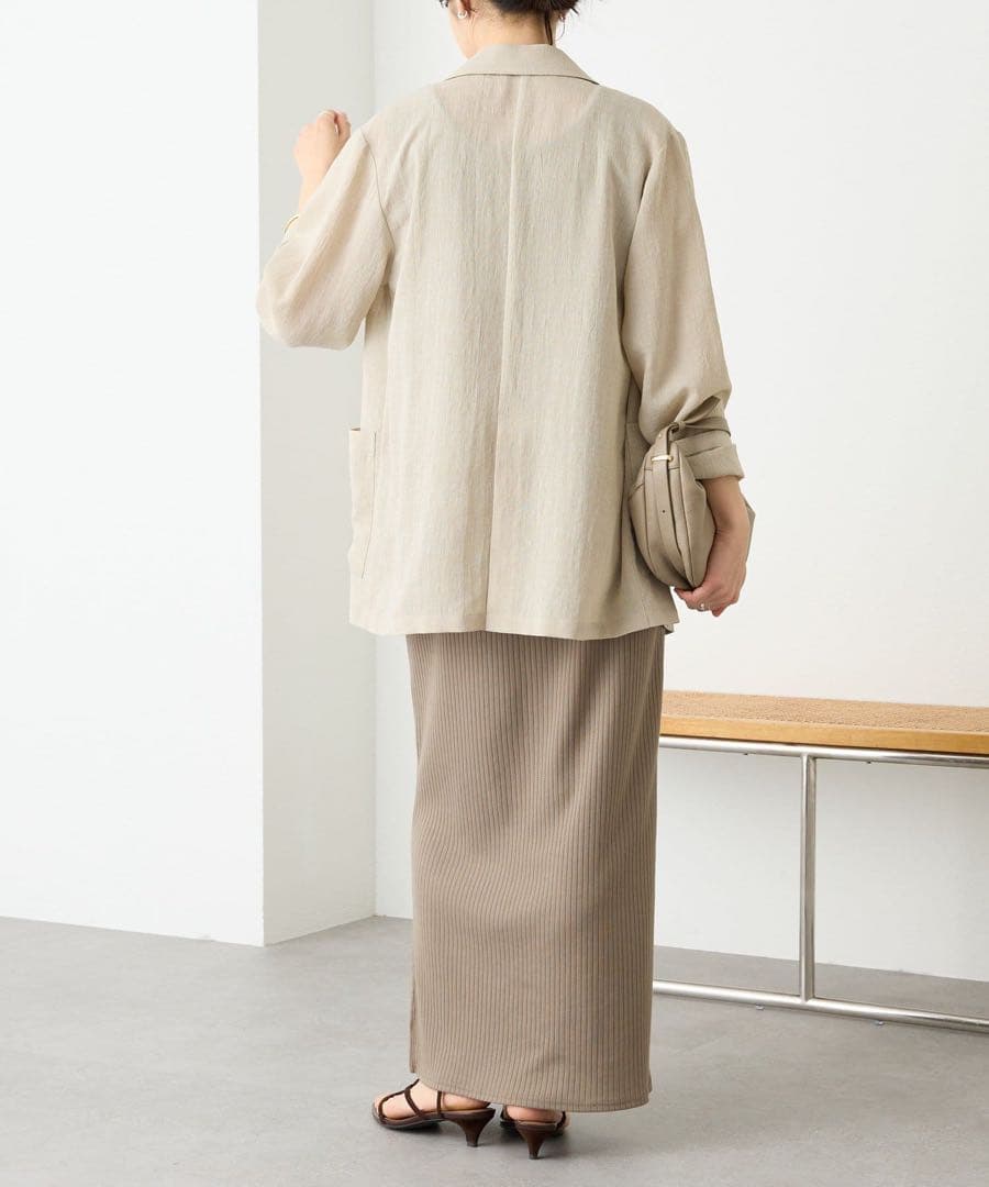 ◆現行品　美品　リヴドロワ　シアースラブオーバージャケット　ベージュ.