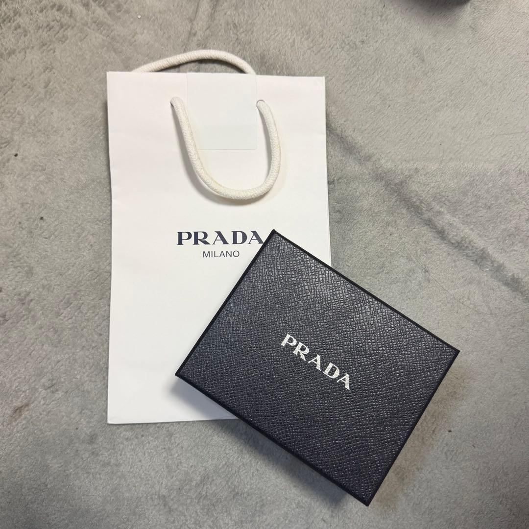 PRADA 三つ折り財布ローズピンク コンパクトウォレット 箱・紙袋付き 正規品