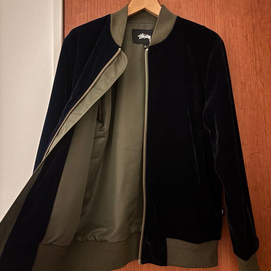 stussy ベロアジャケット　S