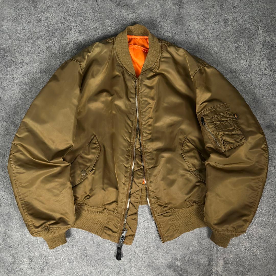 ALPHA INDUSTRIES MA-1 フライトジャケット コヨーテ 90s