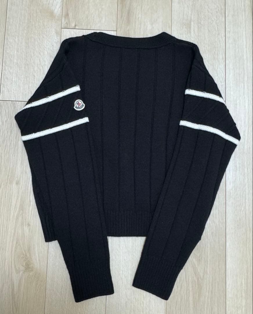 MONCLER モンクレール　カーディガン　ニット　カシミヤ混　 ブラック　黒