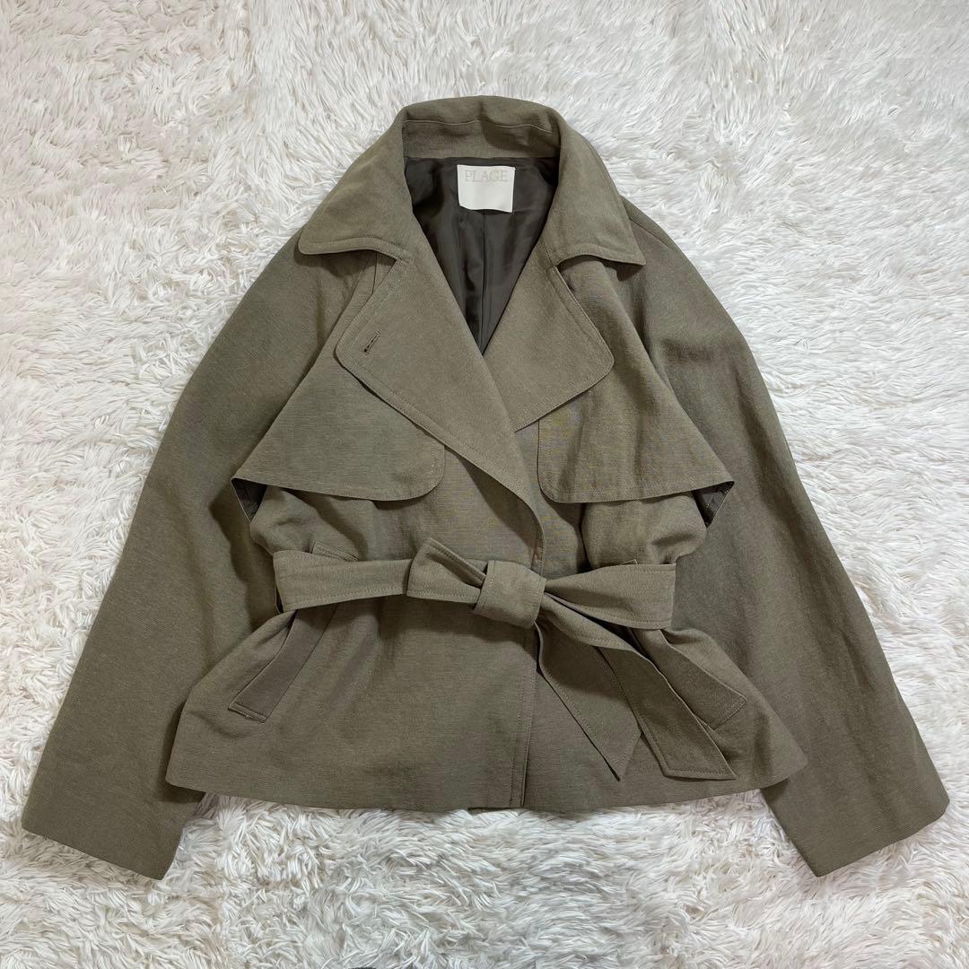 Plage Wool Linen トレンチジャケット スプリングコート