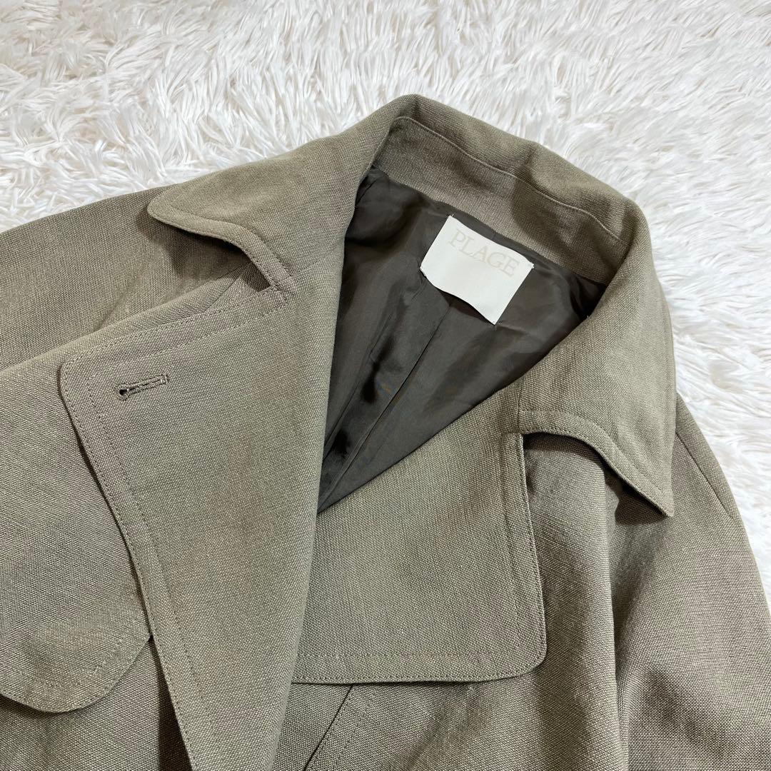 Plage Wool Linen トレンチジャケット スプリングコート