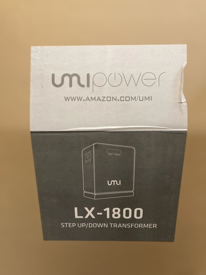UNIPOWER LV-1800(変圧器120Vから100V)