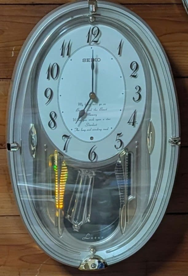SEIKOセイコー LUEUR 壁掛け時計AM628S　オシャレ