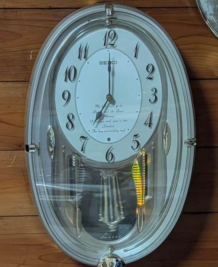 SEIKOセイコー LUEUR 壁掛け時計AM628S　オシャレ