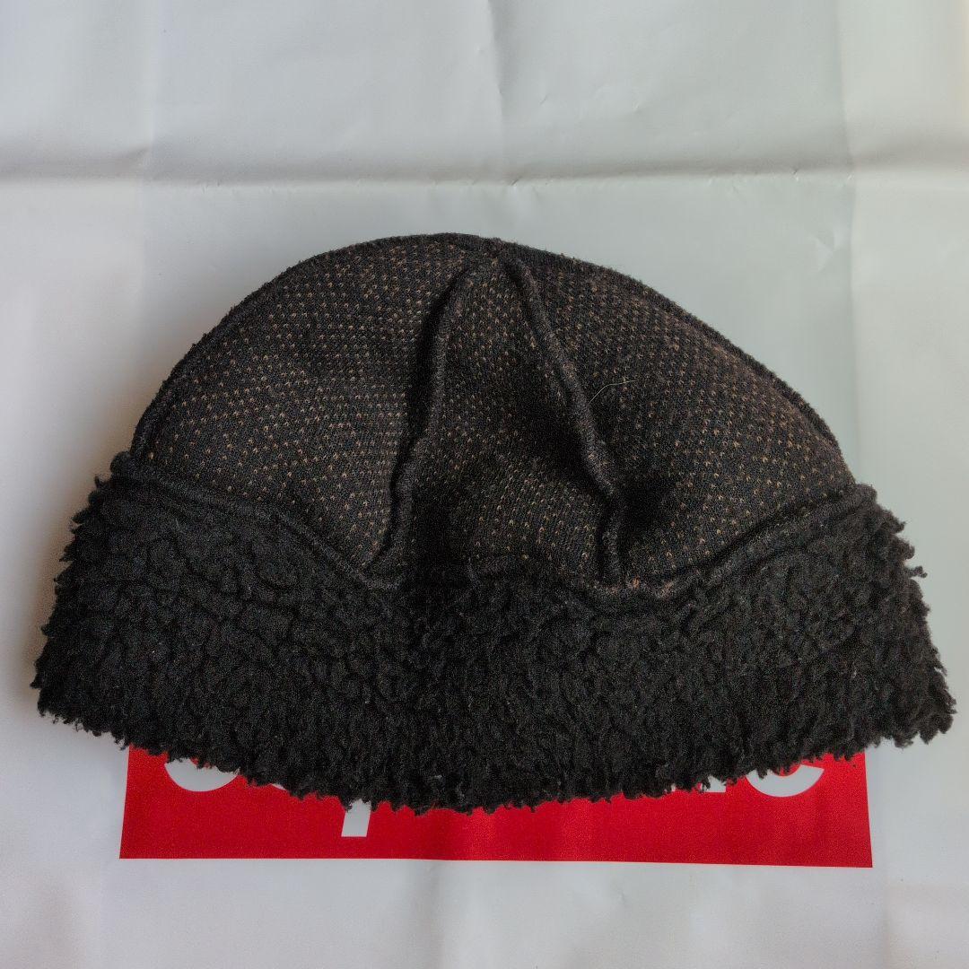 帽子 Supreme 23FW Sherpa Logo Beanie Black