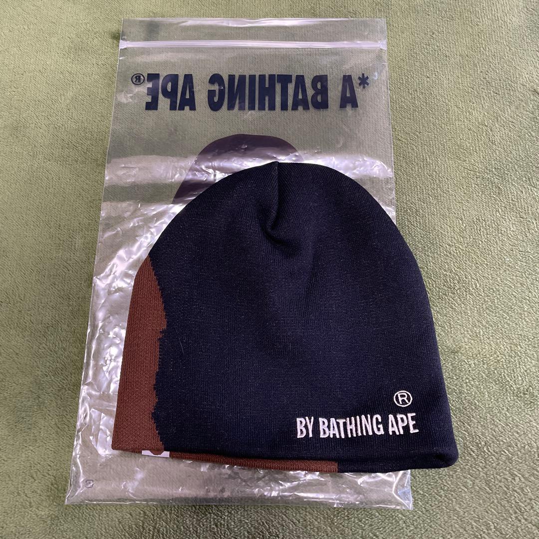 BAPE APE HEAD KNIT CAP ブラック