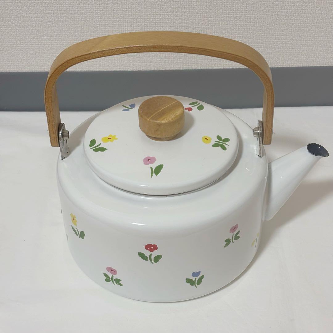 廃盤　marimekko マリメッコ　ケトル　やかん 花柄　ホーロー　2.8ℓ