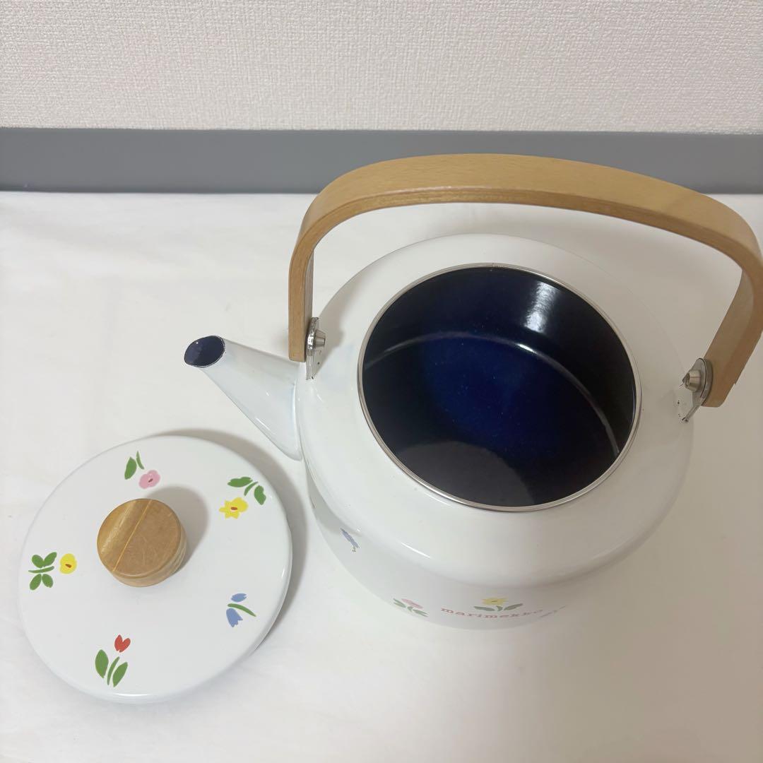 廃盤　marimekko マリメッコ　ケトル　やかん 花柄　ホーロー　2.8ℓ