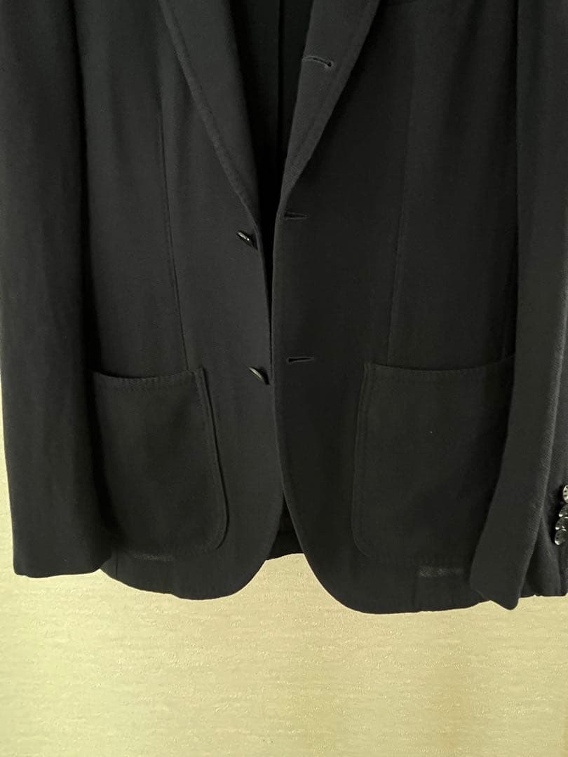 RING JACKET 46 ネイビー 鹿の子 アンコンジャケット 日本製