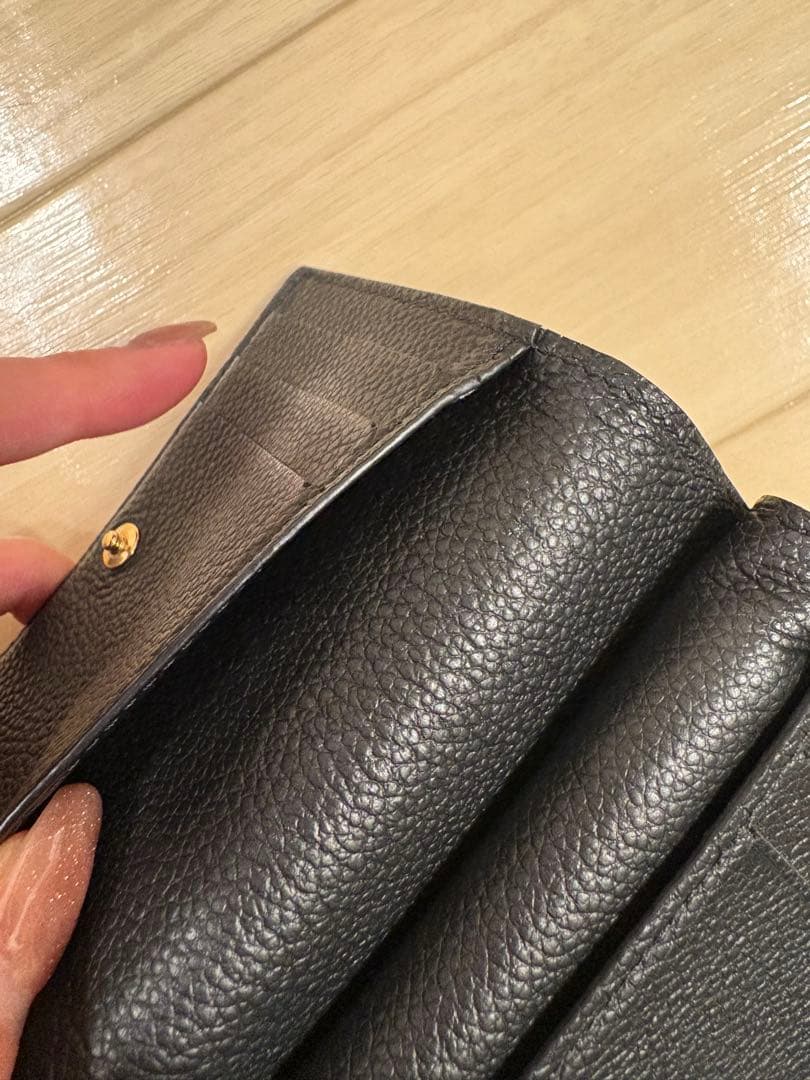 LOUIS VUITTON ポルトフォイユ・クレア　アンプラント　ブラック