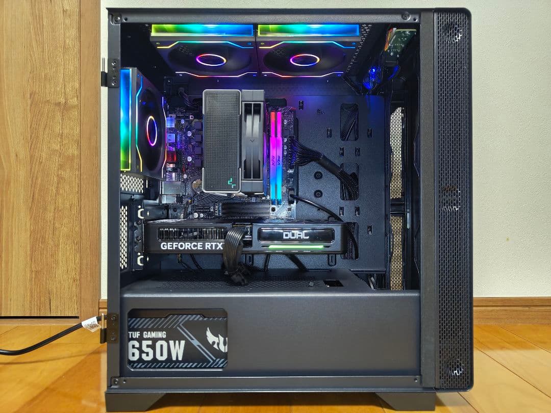 【ほぼ新品】【セットアップ済】ゲーミングPC R7 5700X/RTX5060