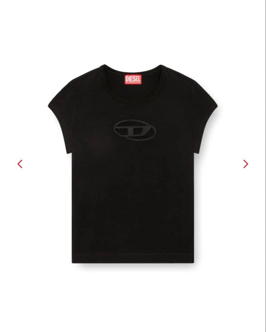 DIESEL T-Angie ブラック 半袖Tシャツ