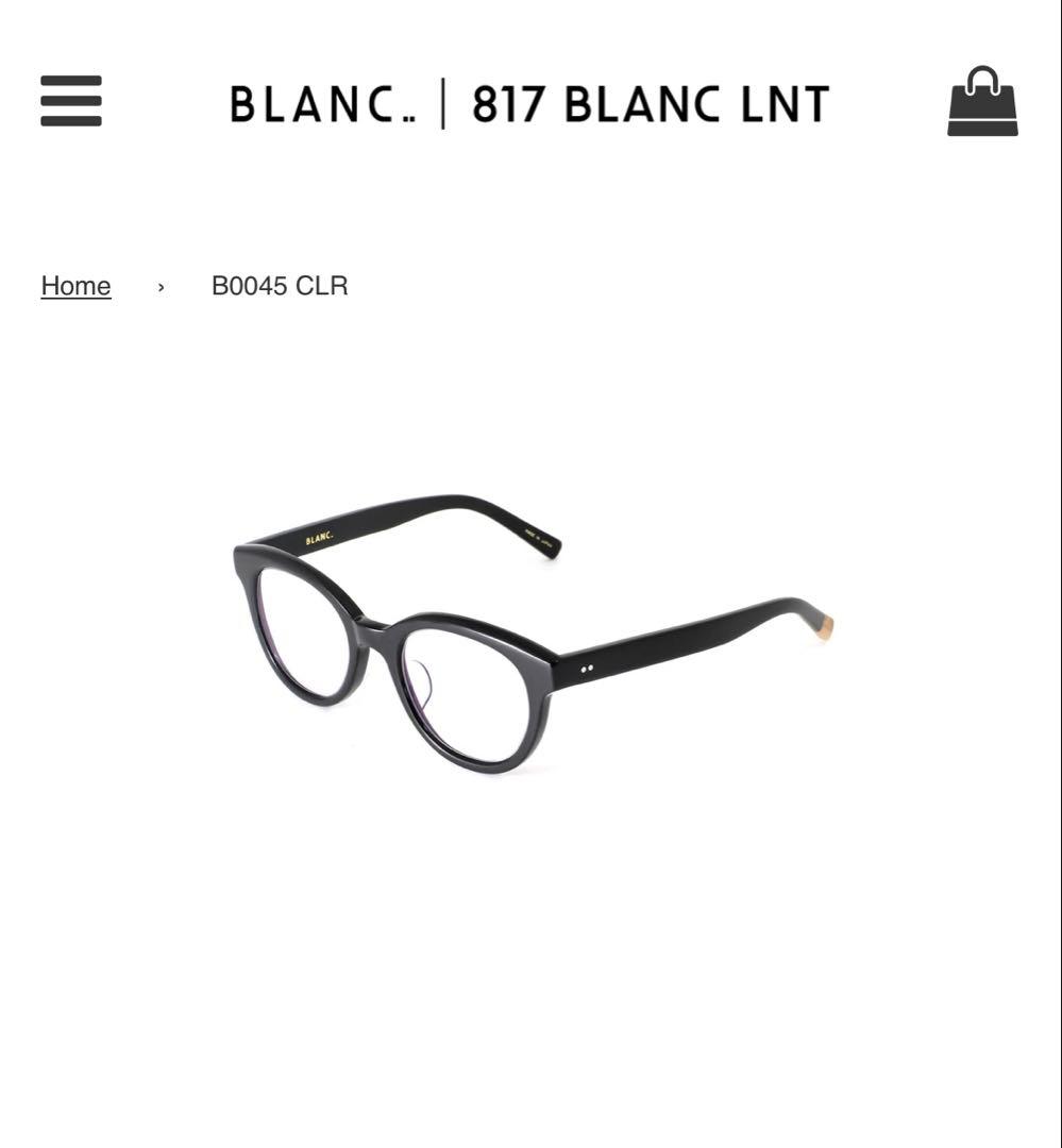 BLANC.. B0045 CLR ブラック / クリア サングラス