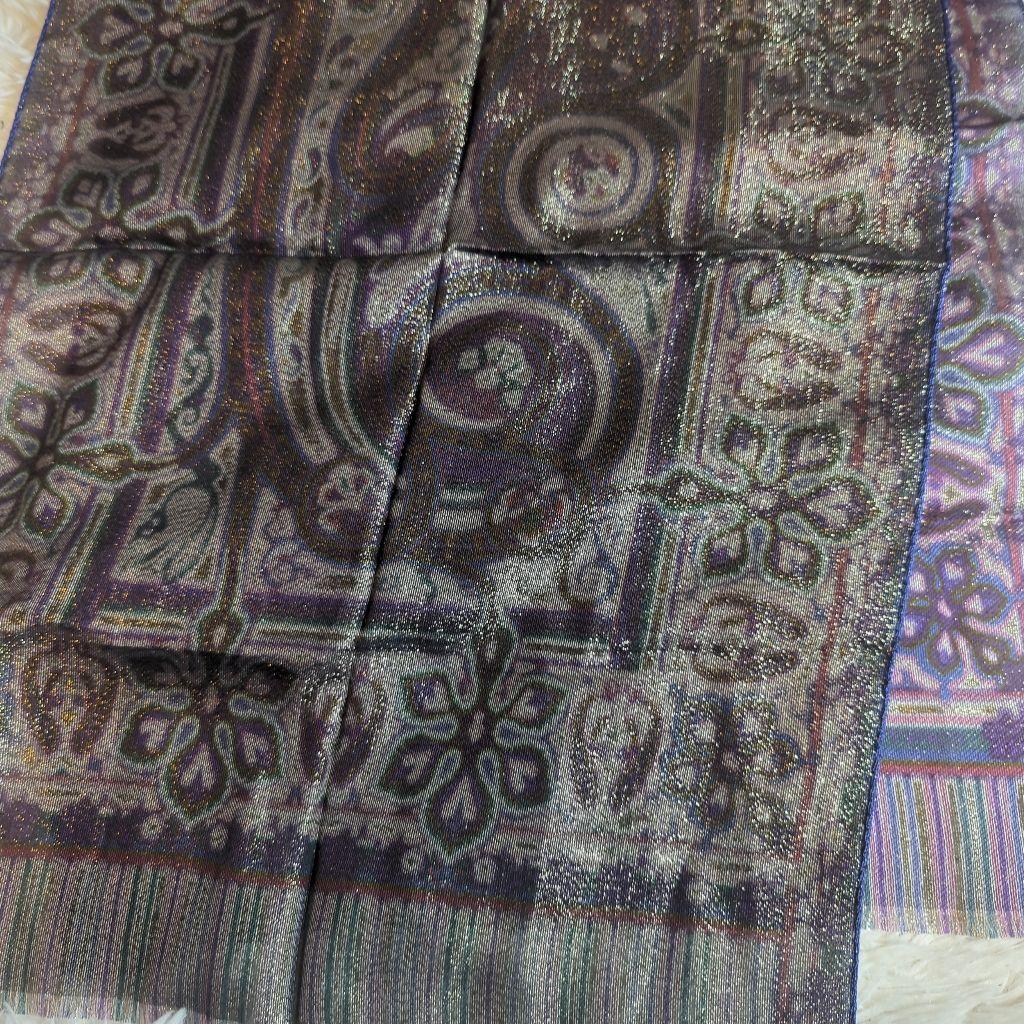 ETRO エトロ シルクスカーフ ペイズリー柄 イタリア製 ストール 総柄