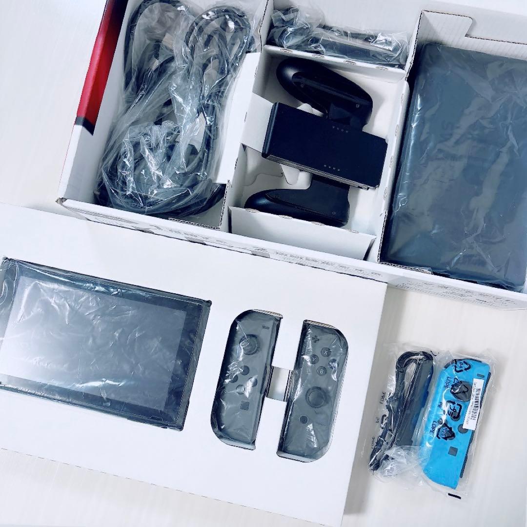 中古　Nintendo Switch本体セット ネオンブルー/ブラック