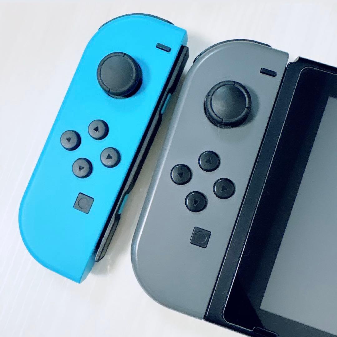 中古　Nintendo Switch本体セット ネオンブルー/ブラック