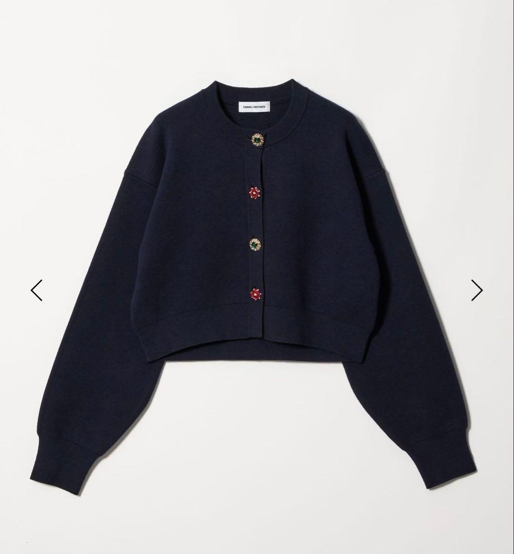 （新品）UNITED ARROWS green labelビジュー　カーディガン