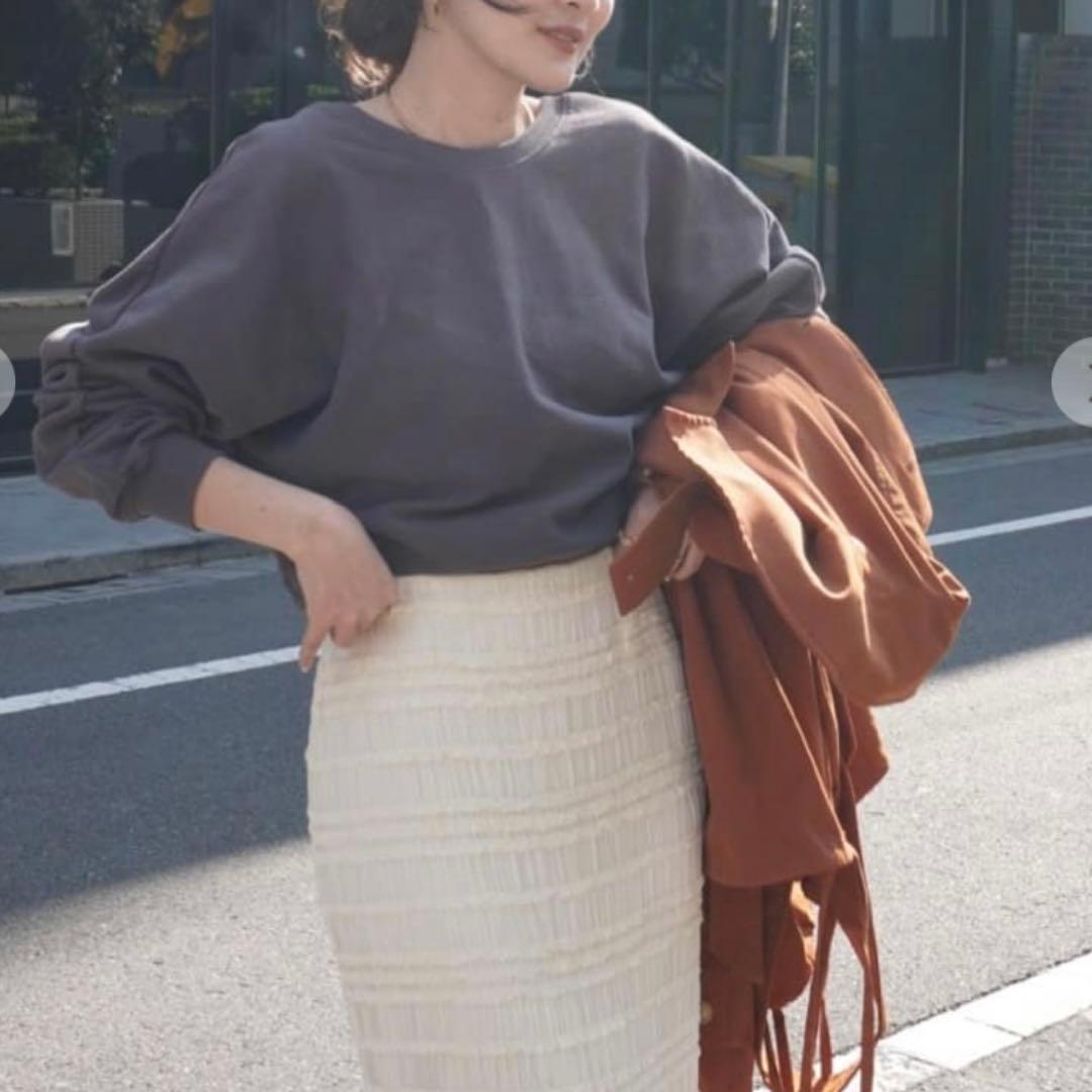 COCODEAL アイボリー　フレアスカート フリルデザイン