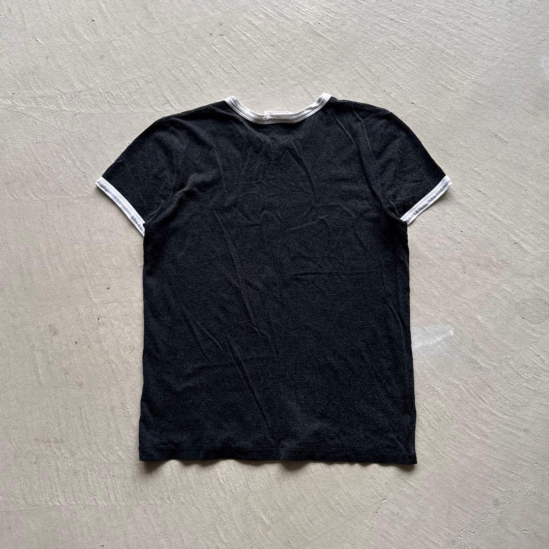 トップス 90s agnes b. black b. logo linger tee