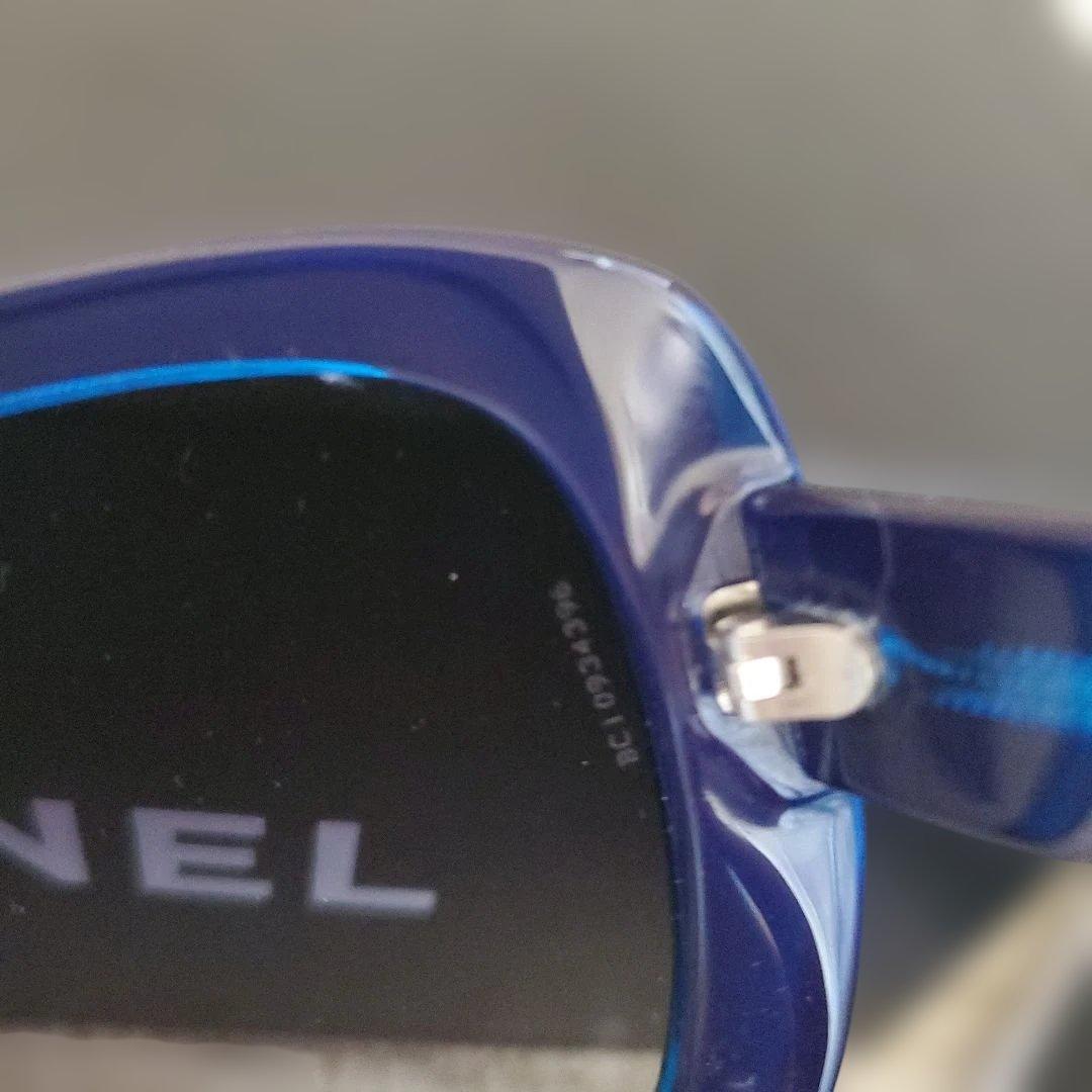 ☆未使用☆CHANEL☆ココマーク。 サングラス☆全付属品揃い☆ブルー☆