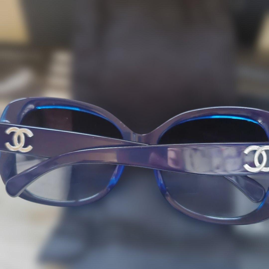 ☆未使用☆CHANEL☆ココマーク。 サングラス☆全付属品揃い☆ブルー☆