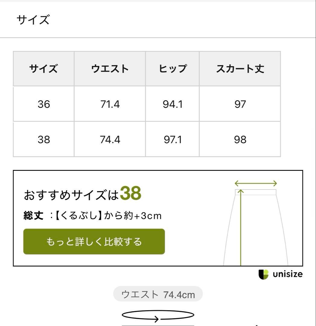 ウィムガゼット　チュール切替スカート サイズ38
