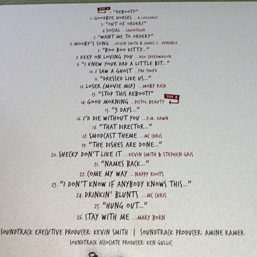 LP「JAY＆SILENT BOB REBOOT」サントラ