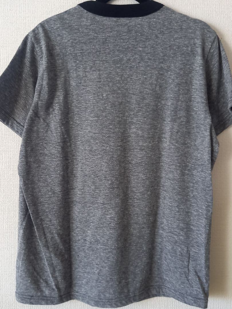 レアNUMBER (N)INE☆03ss☆名作ミラーTシャツ☆霜グレー☆黒トリム