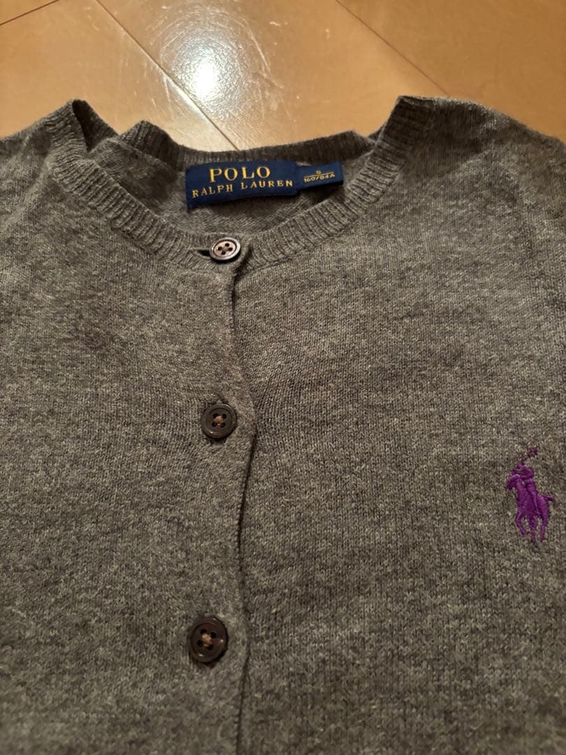 きなこ⭐️Polo Ralph Lauren グレー カーディガン