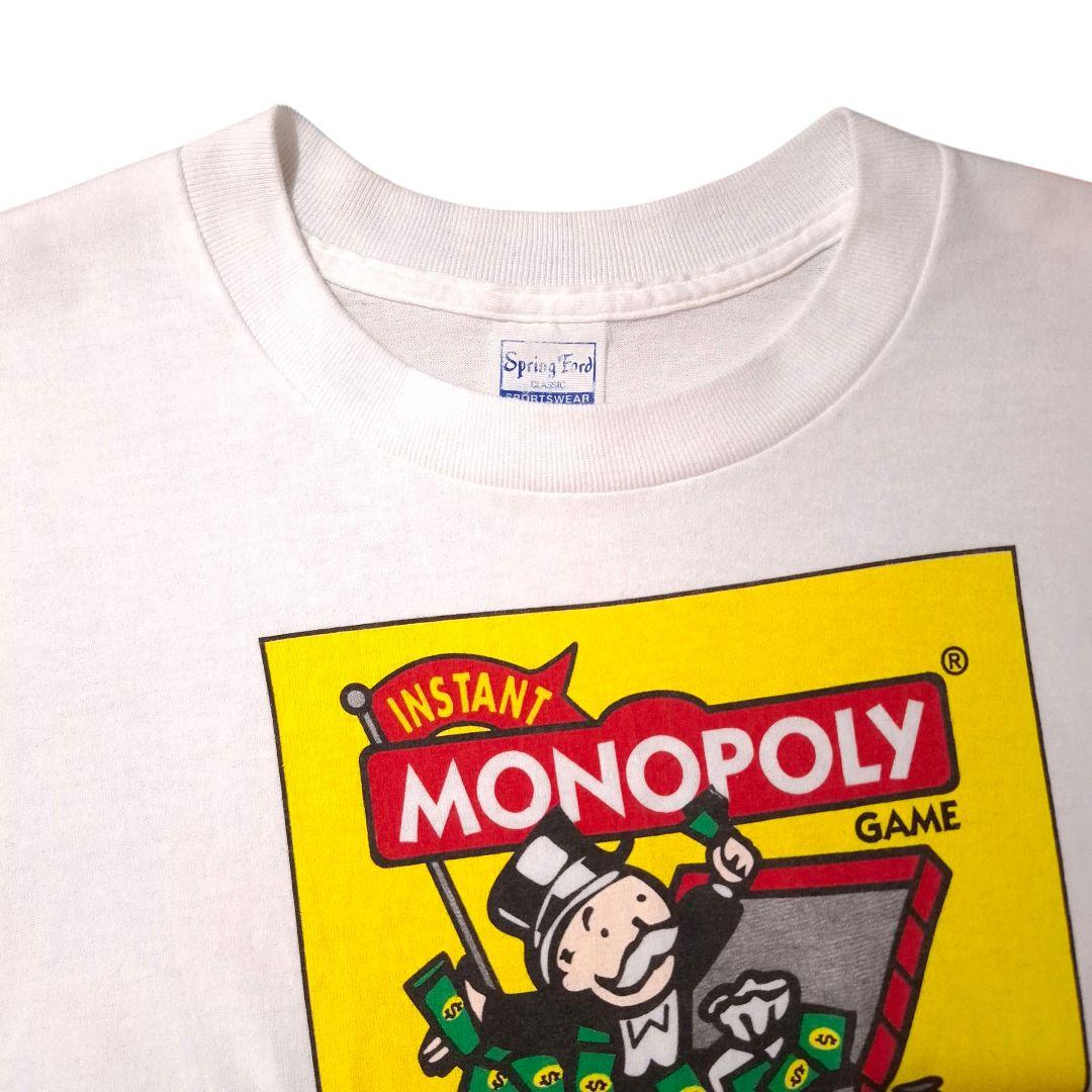 90s USA製 MONOPOLY モノポリー シングル Tシャツ XLホワイト