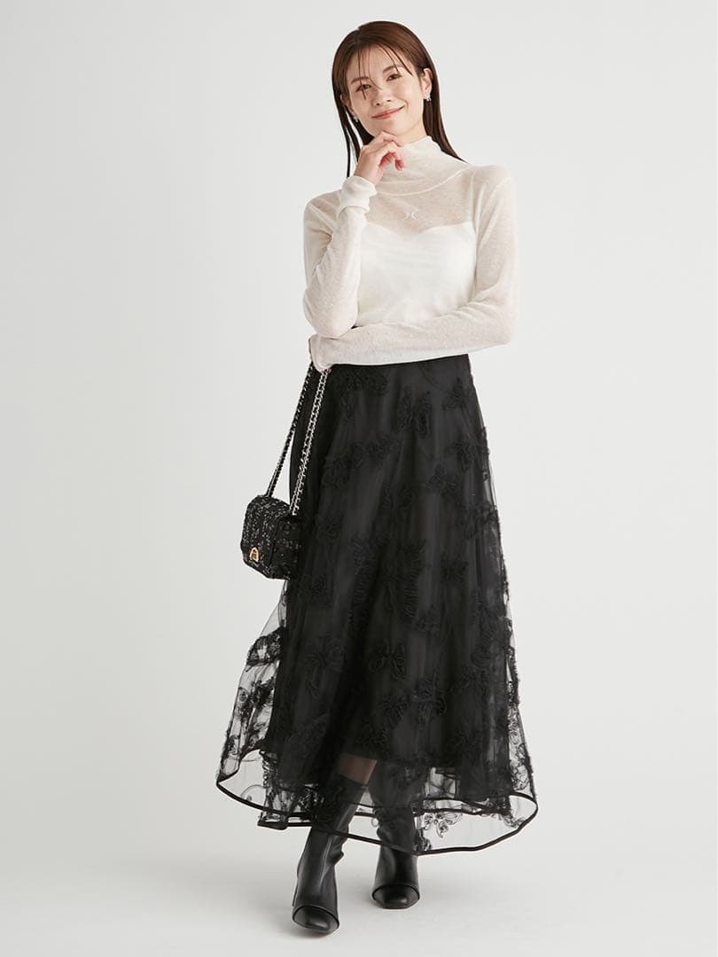 【HANAE MORI×CELFORDコラボ】バタフライフレアスカート
