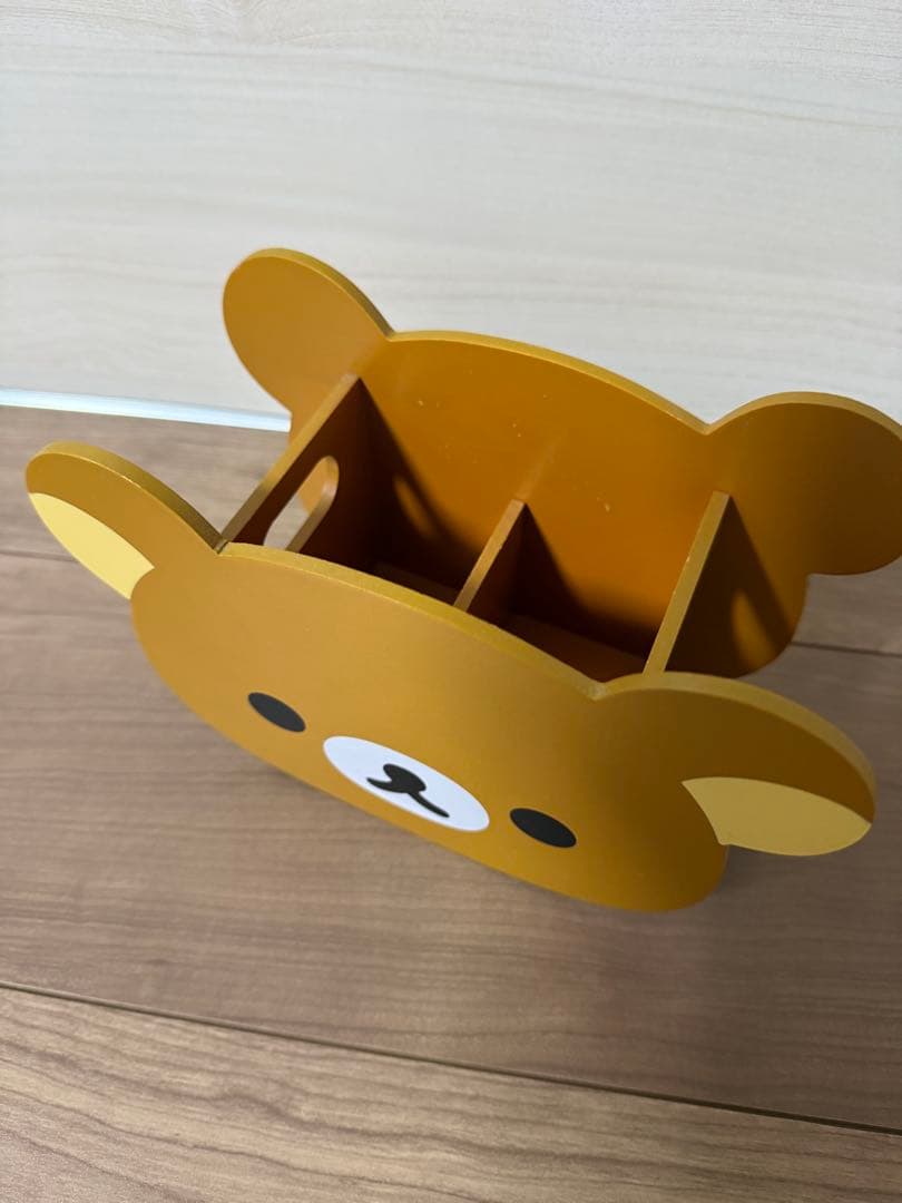 美品☆レア☆リラックマ木製リモコン入れ☆顔型